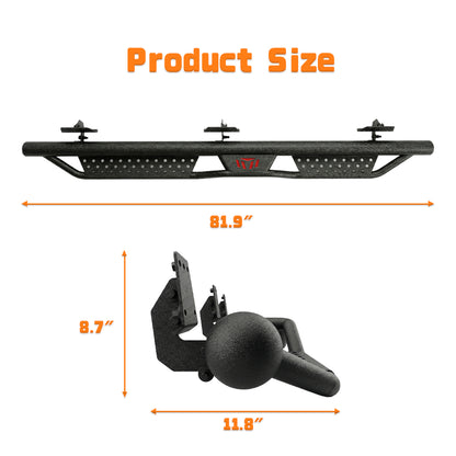 Running Boards Compatible with 2019-2026 Dodge Ram 1500 New Body Crew Cab, 6 inch Two-Stair Side Steps Nerf Bars (Excl 19-26 1500 Classic) image 8
