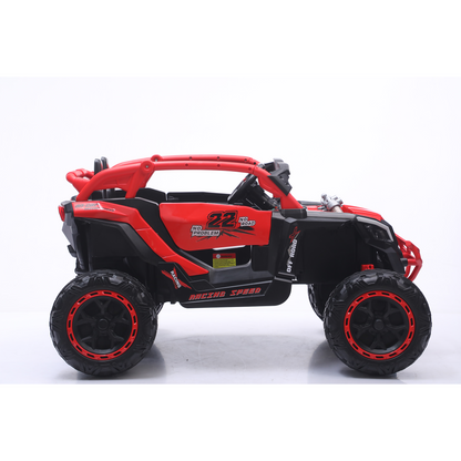 24V 400W Kids Ride on Car UTV W/Parents Remote Control,4-wheel suspension, 3 Speed, Power display,Bluetooth,MP3,Music,LED Light, Provide a speed of 4-8KM/H For Kids Age 3+ years old (RED) image 8