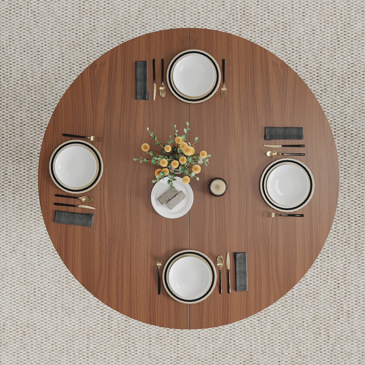 Round dining table boxwood 115cm image 6