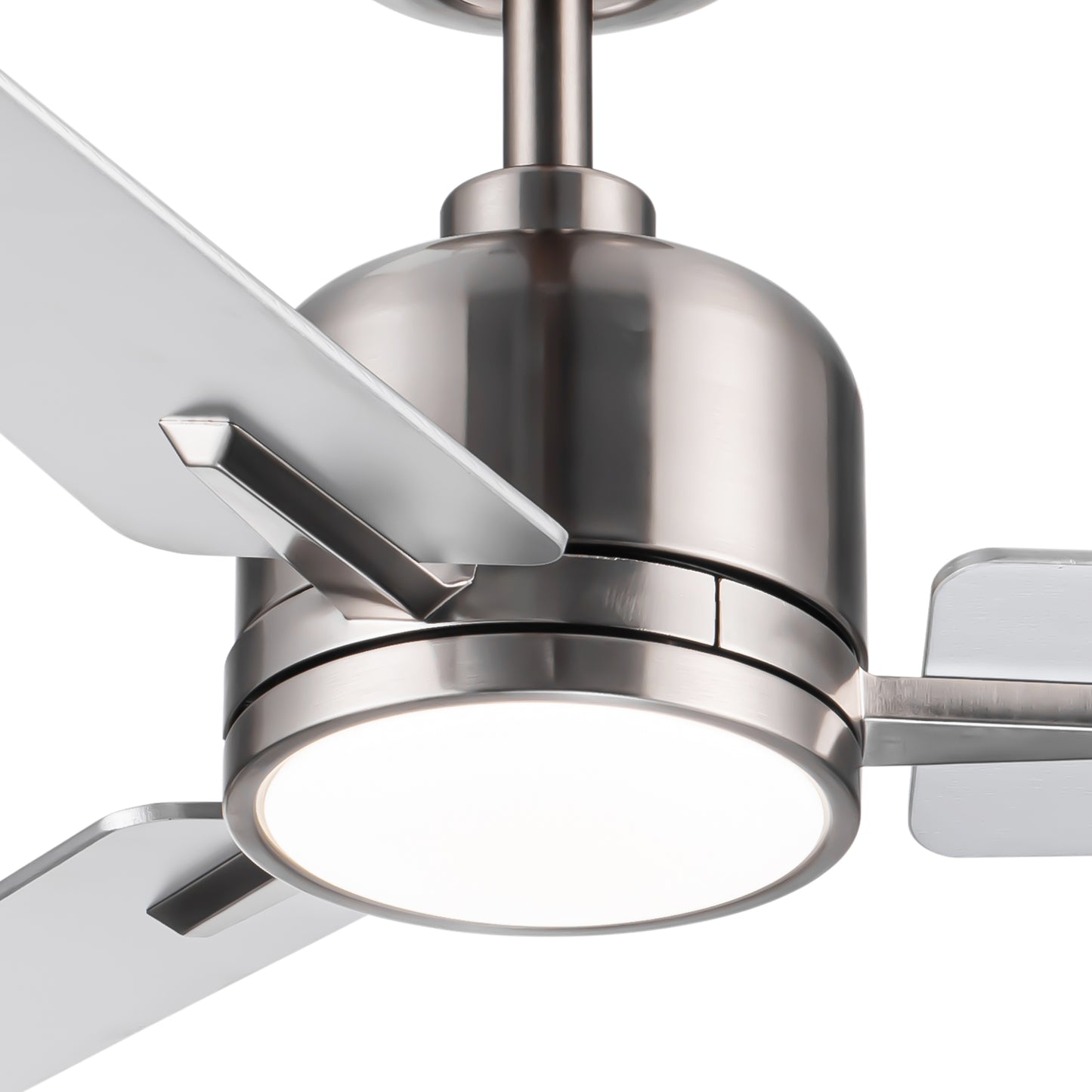 48" Brushed Nickel Lowe Profile Ceiling Fan with Light image 7