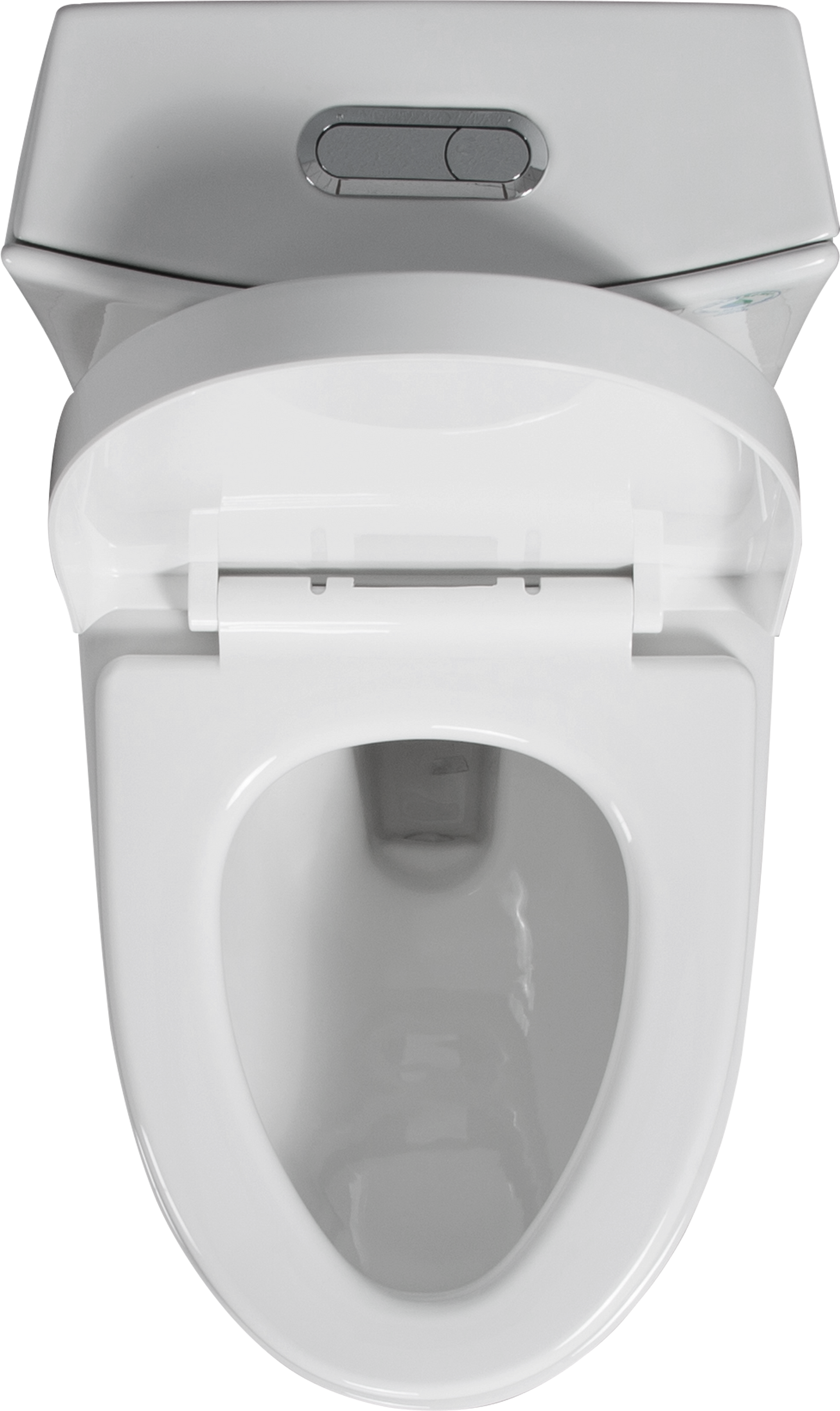 1.1/1.6 GPF Tornado Flush One-Piece Toilet for bathrooms,Siphonic S-trap 12",Elongated Bowl with Soft Close Seat,Powerful Dual Flush MAP 1000g,Comfort Chair Seat ADA Height 17", White 26T01-GW image 3