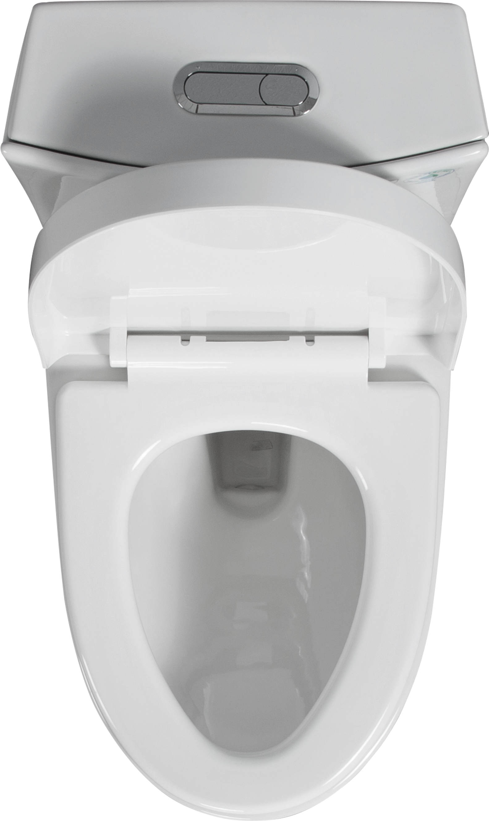 1.1/1.6 GPF Tornado Flush One-Piece Toilet for bathrooms,Siphonic S-trap 12",Elongated Bowl with Soft Close Seat,Powerful Dual Flush MAP 1000g,Comfort Chair Seat ADA Height 17", White 26T01-GW image 3