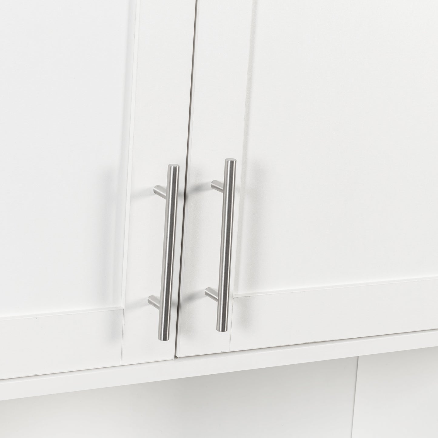 Bathroom Mirror Cabinet - Two Door Wall Cabinet Bathroom Vanity Mirror Cabinet with Facial Tissues Slot and Multifunctional Storage Area image 8