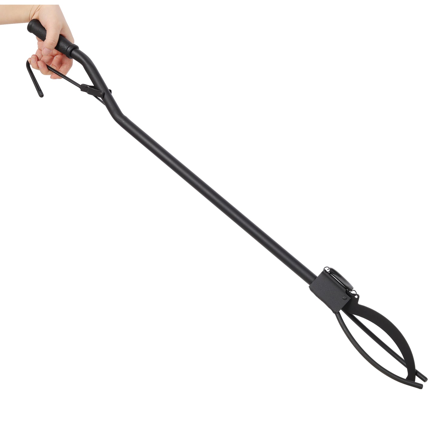 36 Inch Heavy Duty Fire Log Grabber with 3 Prong & Spring Handle, Fire Tongs Poker Tool for Campfire, Fireplace & Fire Pit image 4