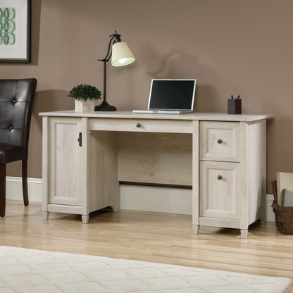 Coastal Computer Desk with Slide-Out Keyboard Tray, Gray finish image 3