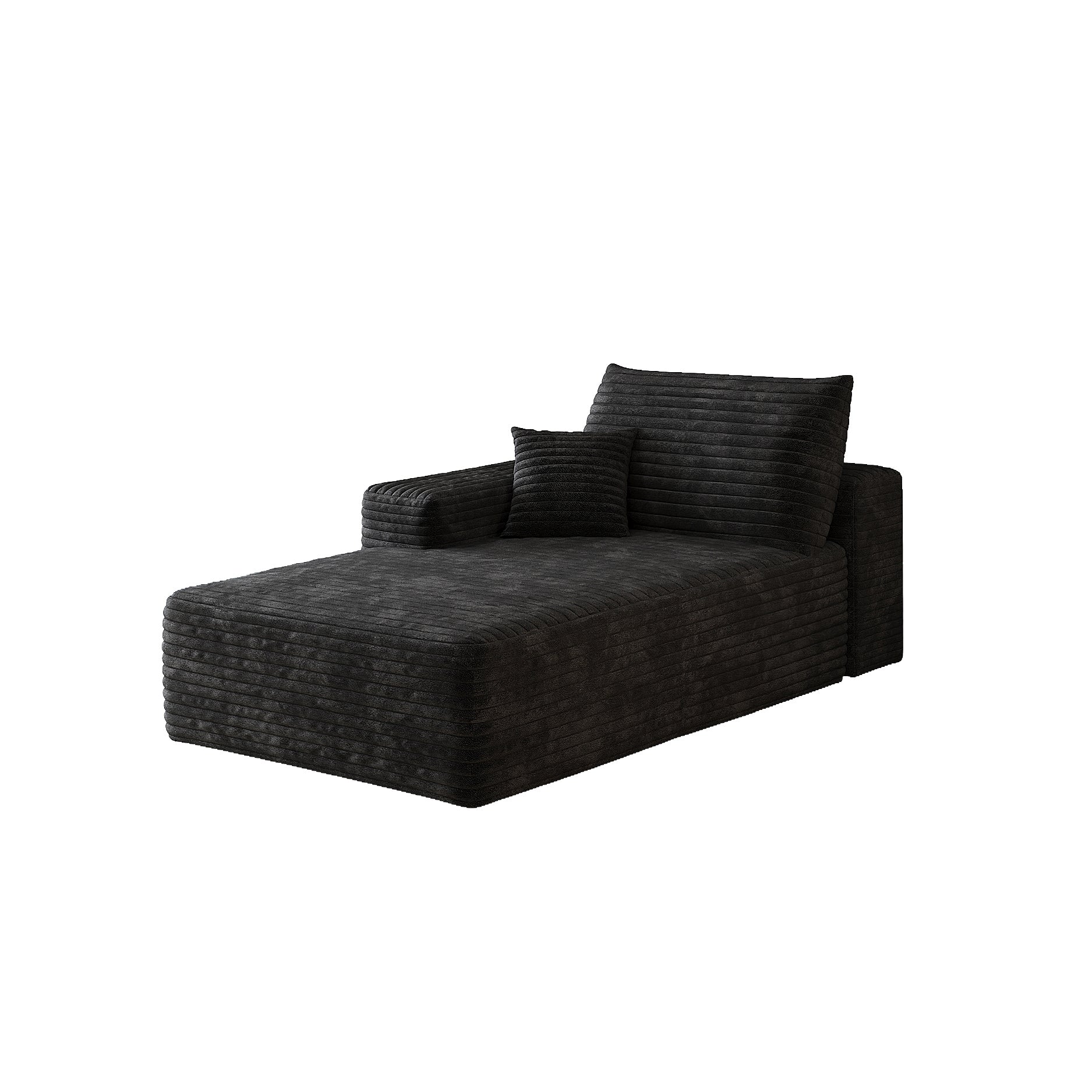 Y159-SOFA-LEFT-SLEEPER-BLACK image 2