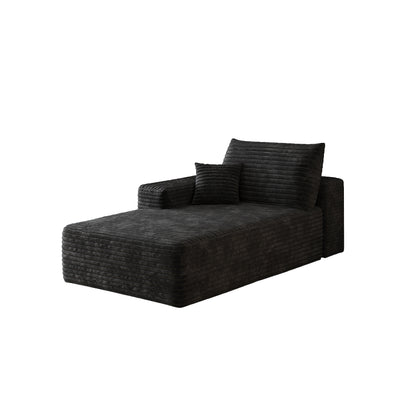 Y159-SOFA-LEFT-SLEEPER-BLACK image 2