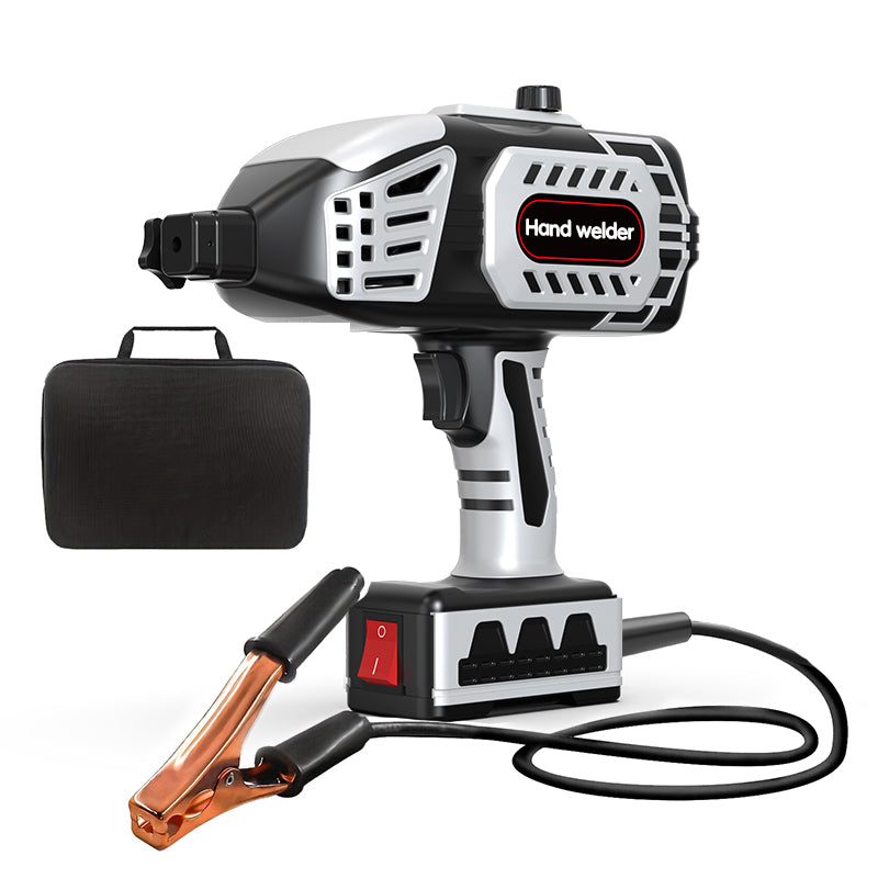 Portable welding machine 110V hand held: home use hand held welding machine and IGBT inverter 5 pole stepless current regulation, for3/32 inch wire arc welding gun. image 1