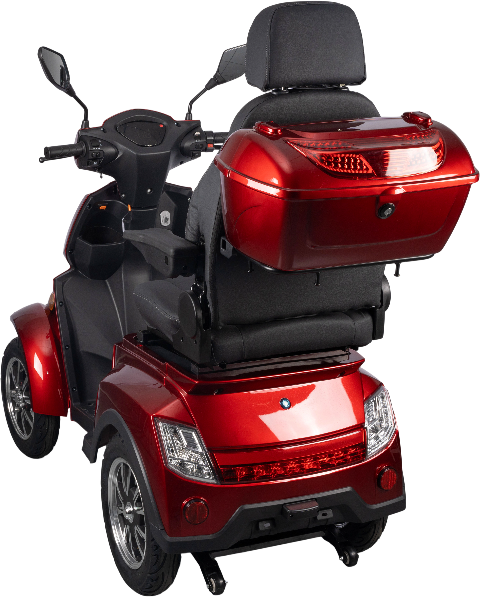 HS4W-A1R-N Heavy Duty 4 Wheel Mobility Scooters, Red Color image 8
