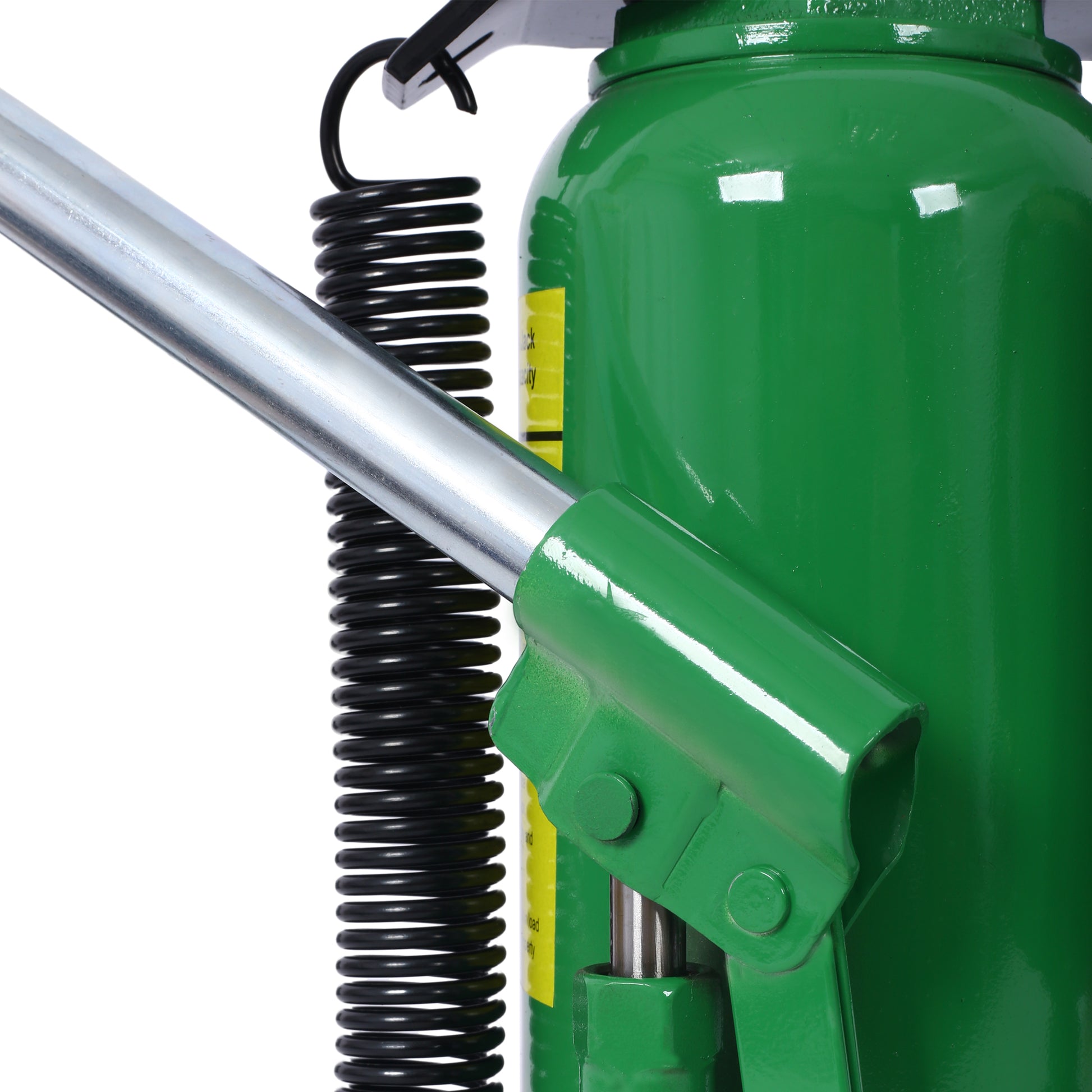 Air Hydraulic Bottle Jack, 20 Ton/44029 LBS All Welded Bottle Jack, 10.2-19.7 inch Lifting Range, Manual Handle and Air Pump, for Car, Pickup, Truck, RV, Auto Repair, Industrial Engineering,Green image 8