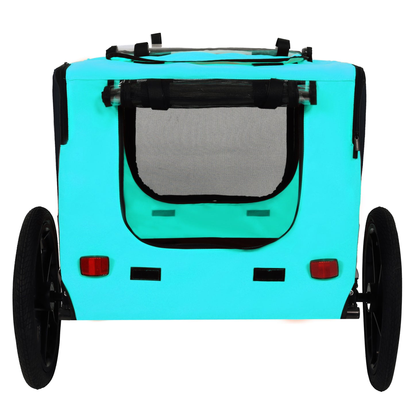 Pet Bike Trailer Dog Cart for Bicycle,Suitable for Small and Medium Pets, Easy Folding Cart Frame, Quick Release Wheel, Non-Slip Floor, Internal Leash image 11