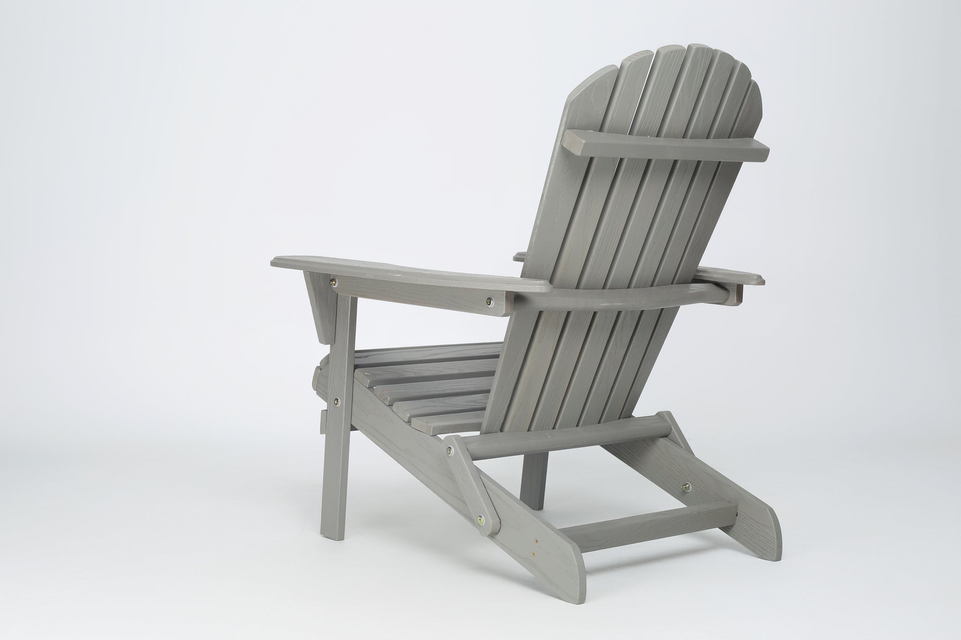 Wood Lounge Patio Chair for Garden Outdoor Wooden Folding Embossed Adirondack Chair Set of 2 Solid Cedar Wood Lounge Patio Chair with Wood Grain image 4