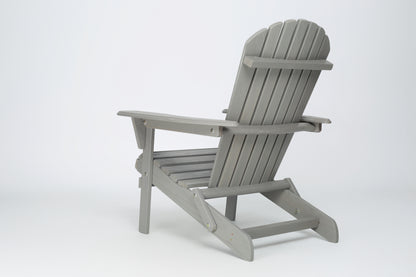 Wood Lounge Patio Chair for Garden Outdoor Wooden Folding Embossed Adirondack Chair Set of 2 Solid Cedar Wood Lounge Patio Chair with Wood Grain image 4