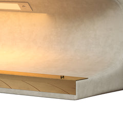 Luxury Entryway Bench Leather Ottoman with LED Sensor Light