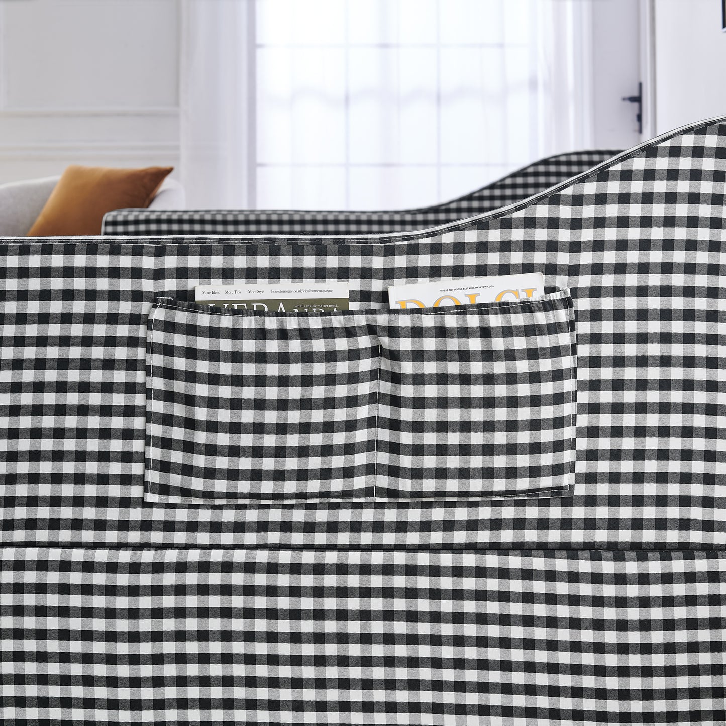 Full‑Size Daybed,Upholstered Convertible Daybed with Tufted Button Backrest, 3‑in‑1 Versatile Sofa Bed with Pull‑Out Trundle & Side Storage, Perfect for Compact Living-Black image 9