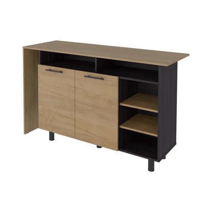 Korega TRB Kitchen Island Modern Kitchen Island with Storage Cabinet Drawers image 2