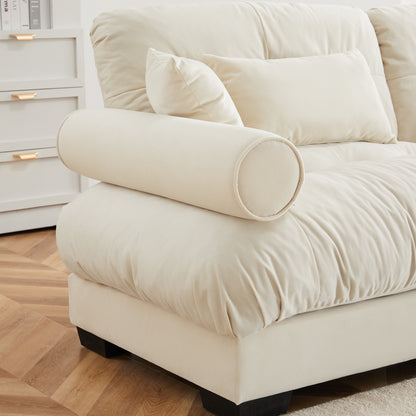 Milano Sofa LSF W/3 pillows - Cream image 5