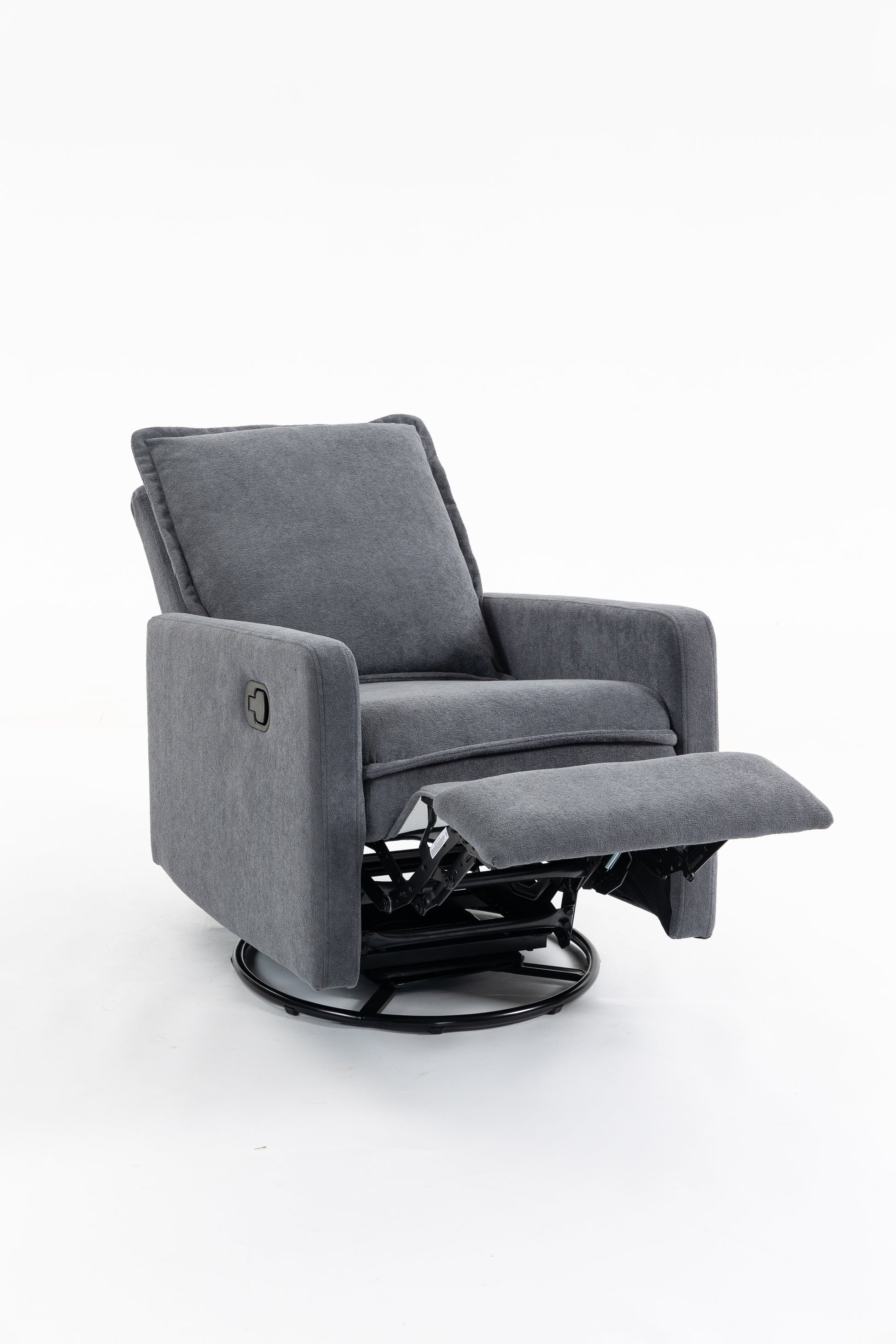 Short plush manual button armchair sofa image 4