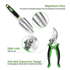 8 Piece Stainless Steel Gardening Tool Sets