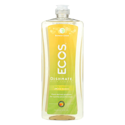 Earth Friendly Dish Mate Liquid Dish Soap - Bamboo Lemon - Case Of 6 - 25 Fl Oz. image 1