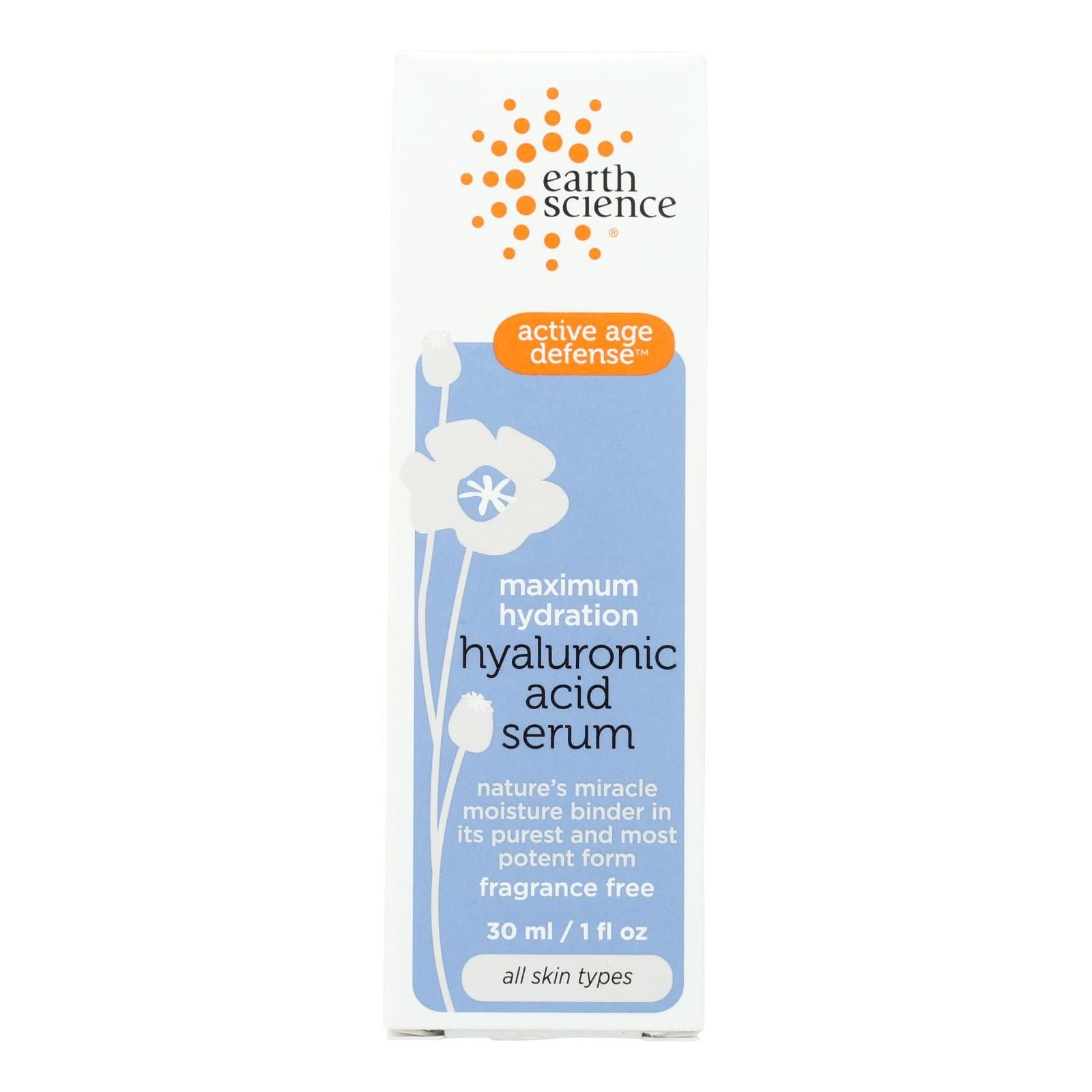 Earth Science Serum - Hyaluronic Acid - 1 Oz image 1