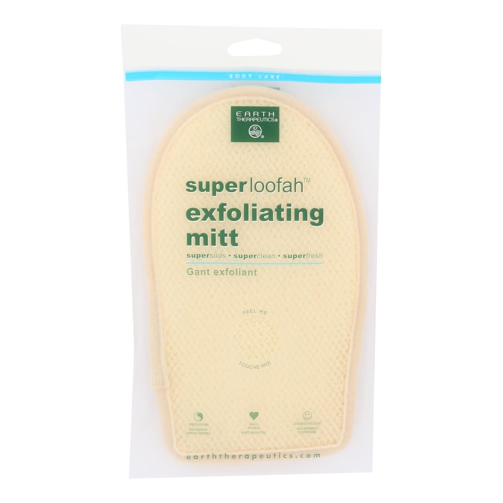 Earth Therapeutics Loofah - Super - Exfoliating - Bath Mitt - 1 Count image 1