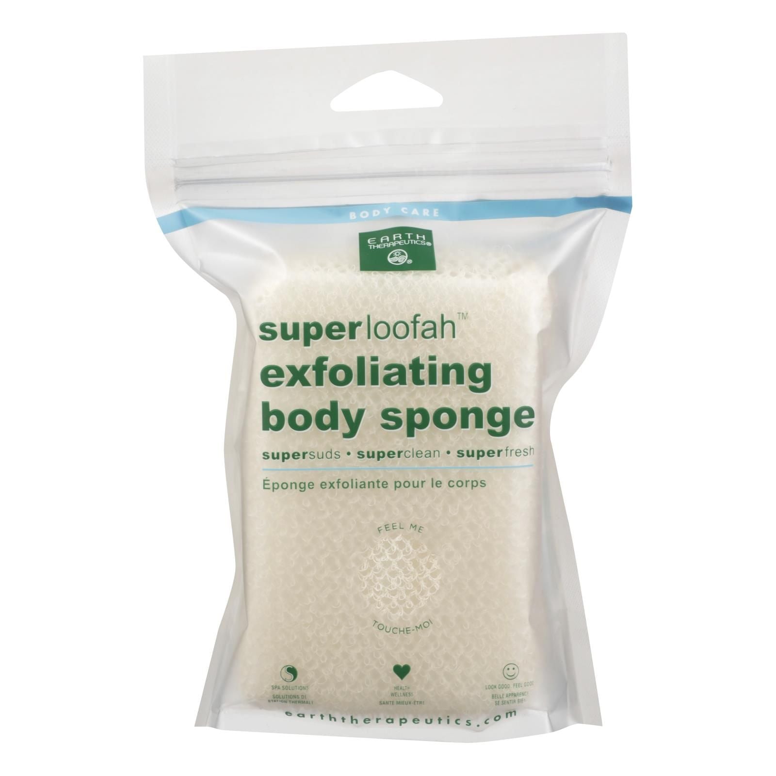 Earth Therapeutics Loofah - Super - Exfoliating - Body Sponge - 1 Count image 1