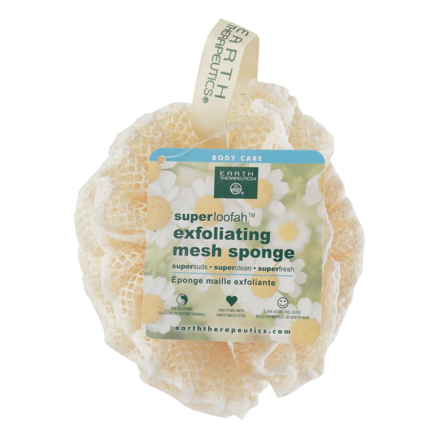 Earth Therapeutics Loofah - Super - Exfoliating - Mesh Sponge - 1 Count image 1