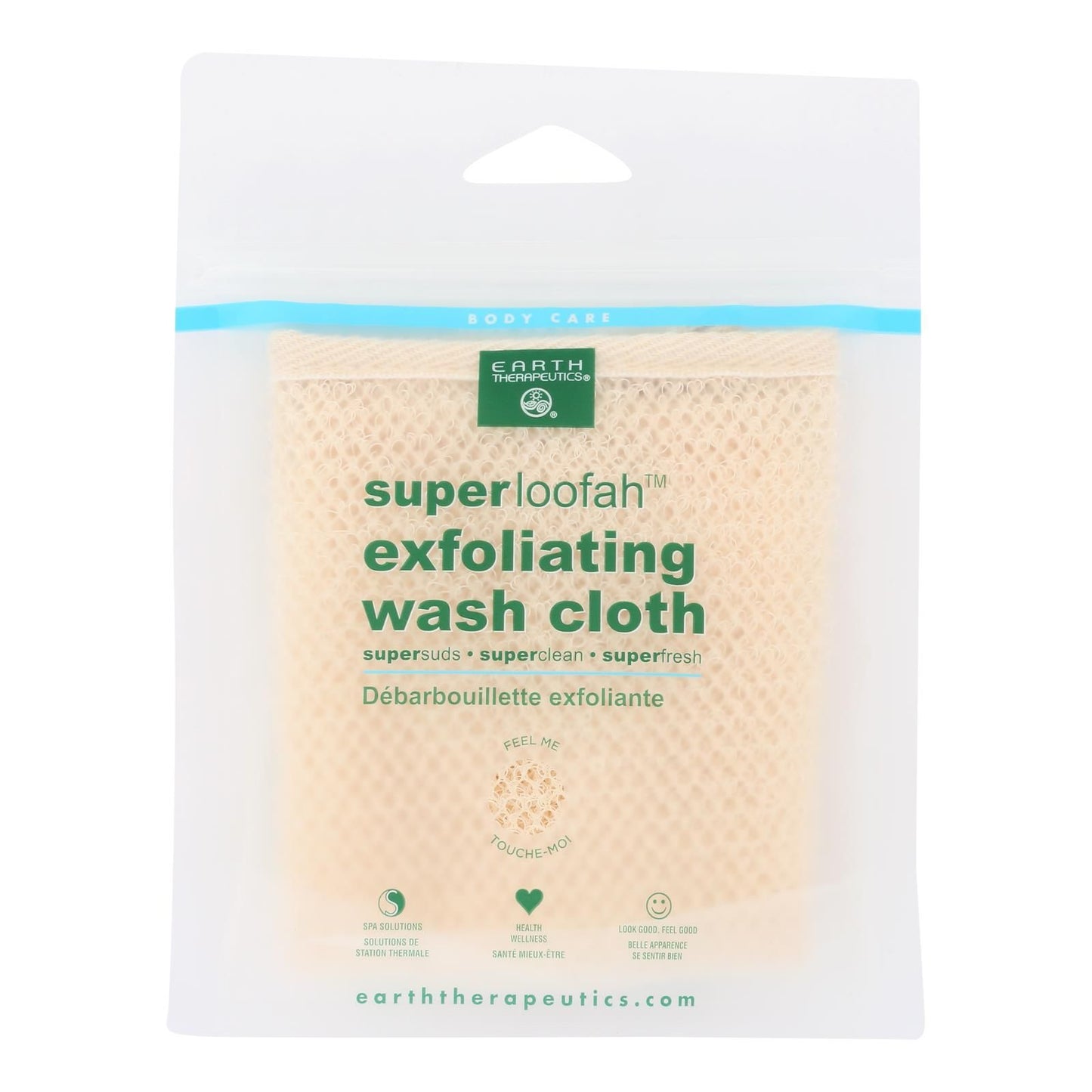 Earth Therapeutics Loofah - Super - Exfoliating - Wash Cloth - 1 Count image 2