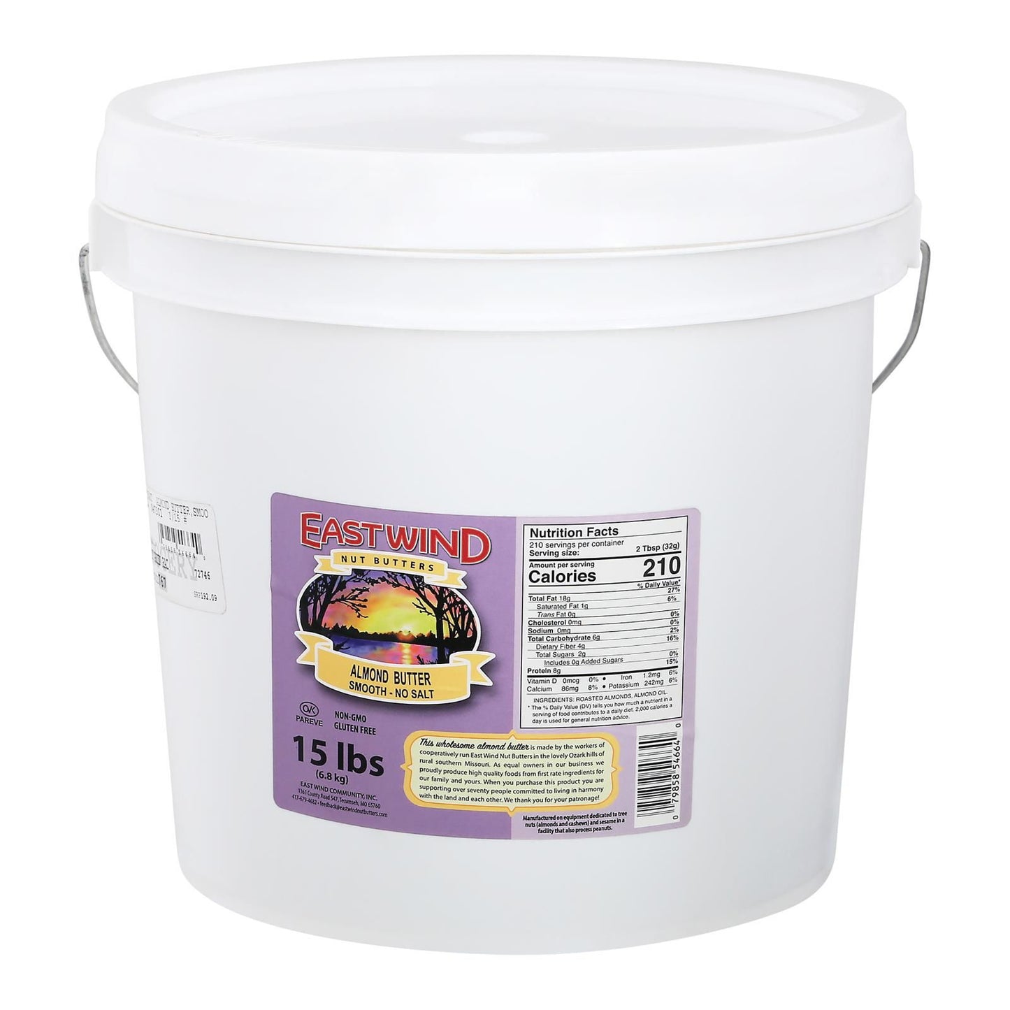East Wind Almond Butter - Smooth - 15 Lb. image 1