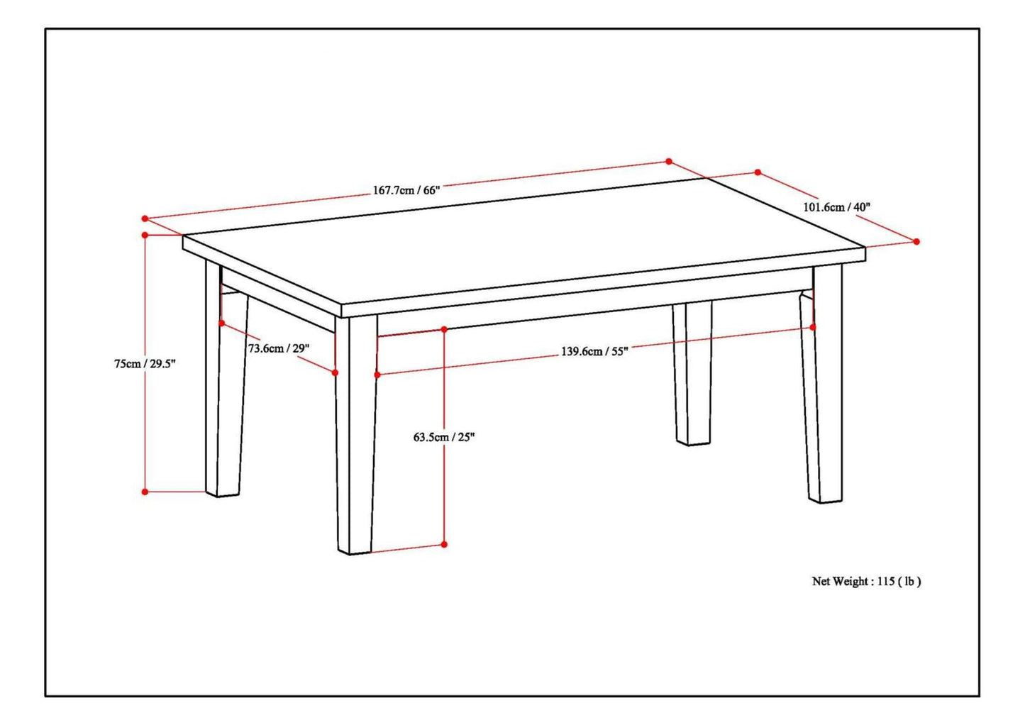 Eastwood Dining Table in Java Brown image 5