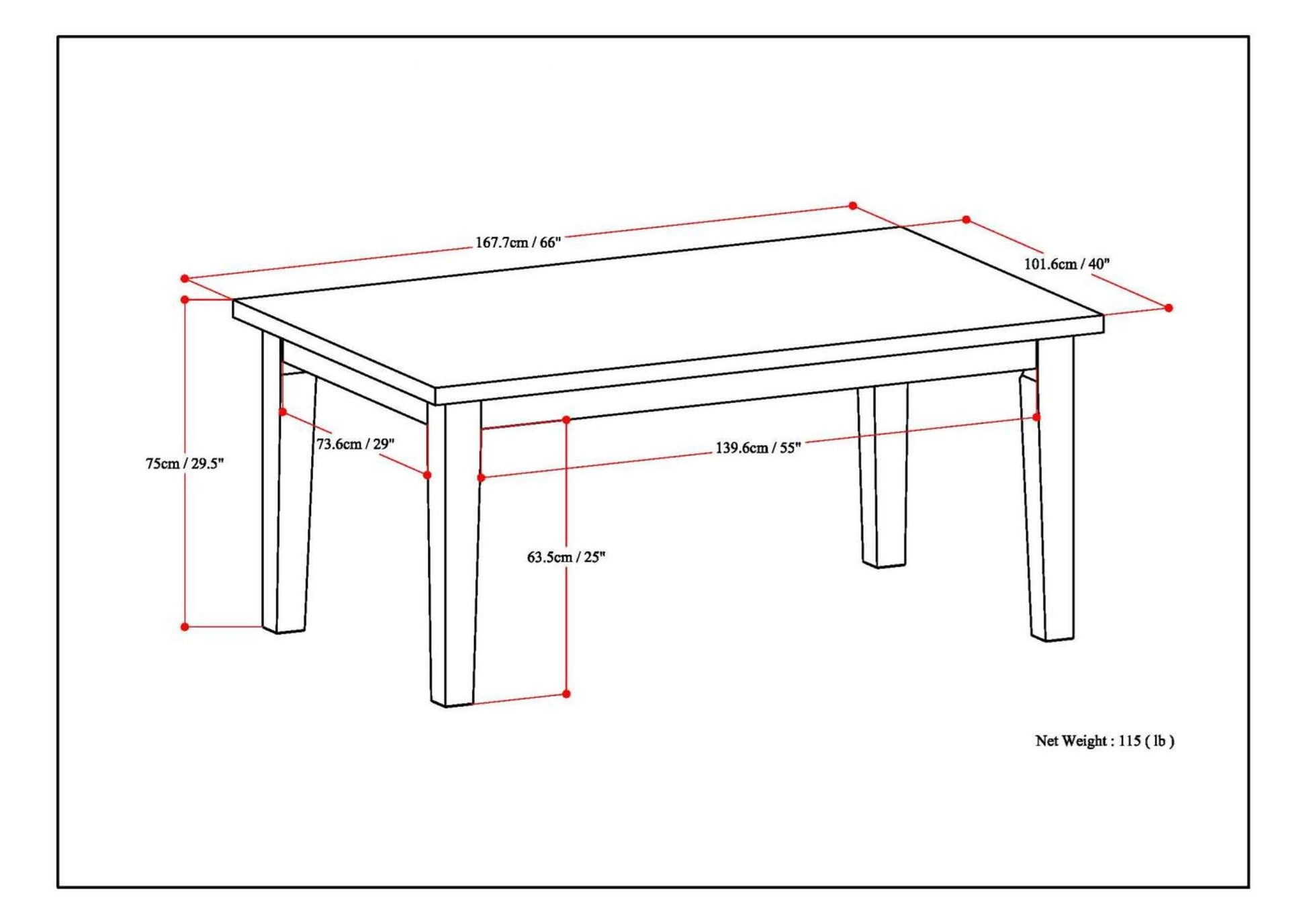 Eastwood Dining Table in Java Brown image 5