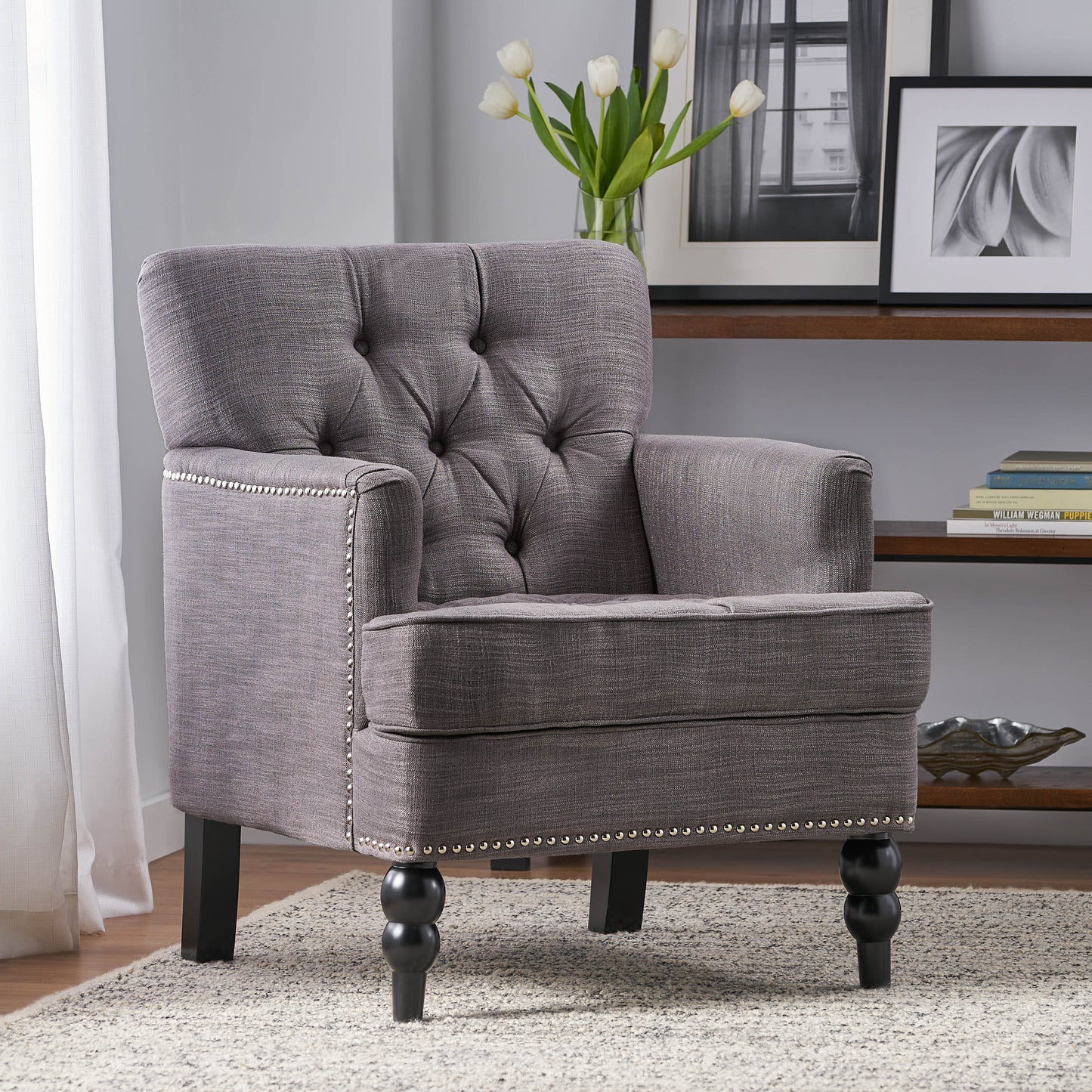 HARRISON TUFTED CLUB CHAIR image 3
