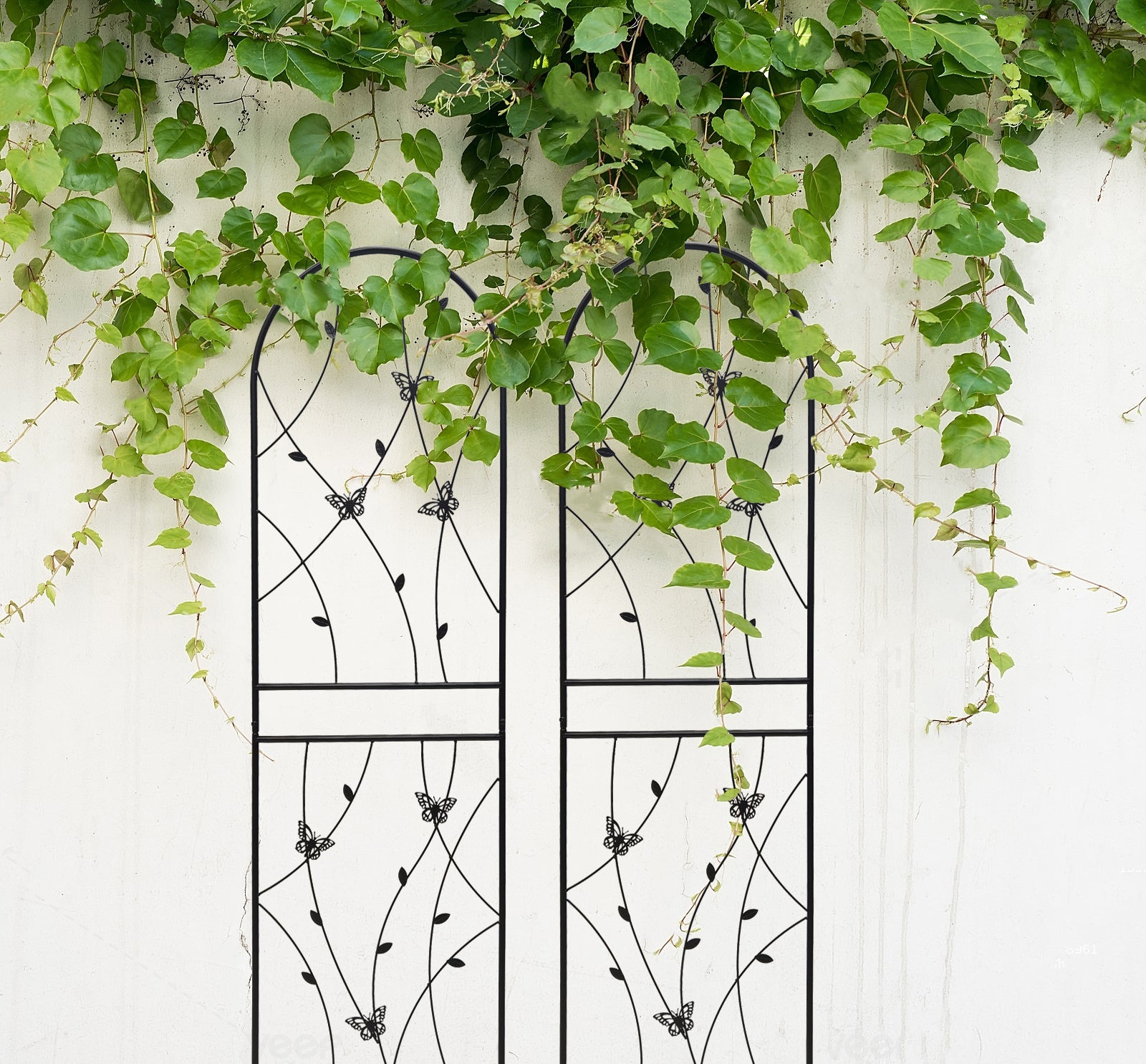 4 Pack Metal Garden Trellis 71" x 19.7" Rustproof Trellis for Climbing Plants Outdoor Flower Support Butterfly Deco Black image 7