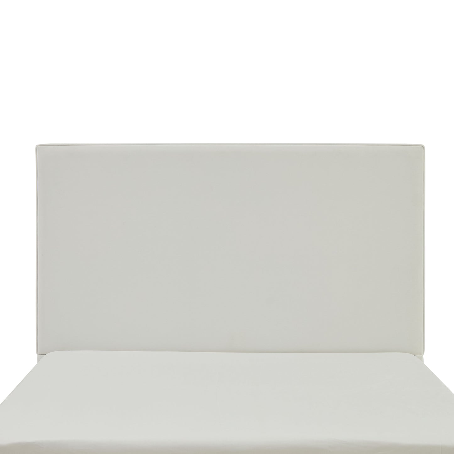 Lucas Tall Headboard Upholstered Bed / 52" High Headboard / Elegant Simplicity / No Box Spring Needed / Easy Assembly / Queen / Coconut Micro Suede image 11