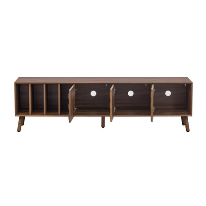 68" Mid-Century Modern TV Stand, Media Console Table for TVs up to 75'', Entertainment Center with 5 Solid Wood Legs for Living Room, Bedroom image 11