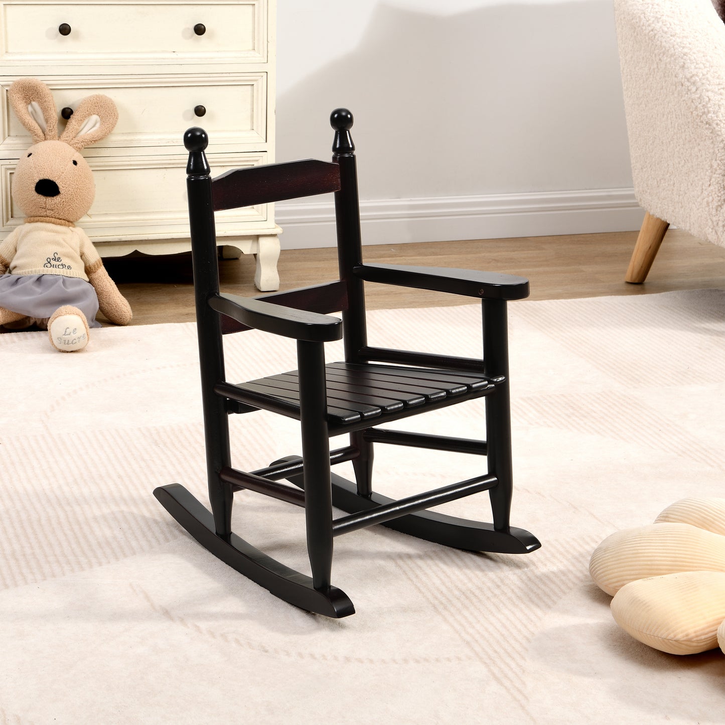 Children's rocking oak chair- Indoor or Outdoor -Suitable for kids-Durable ESP image 1
