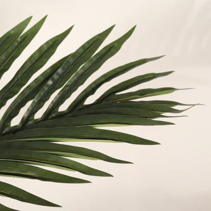 6FT Artificial Palm Tree with Black Plastic Pot, Tropical Fake Plant for Indoor Outdoor Decoration, Faux Palm, 1pc/set image 8