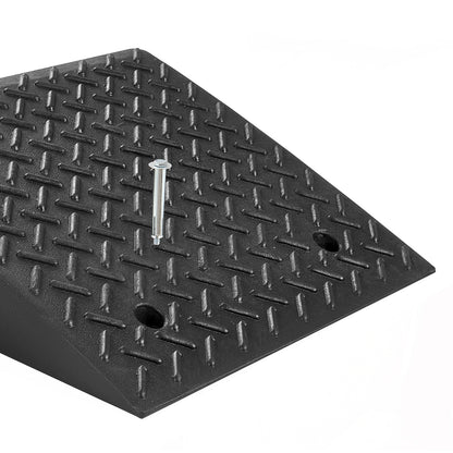 Driveway Curb Ramp, 7000 lbs Load Capacity, 7 Inches Rise Height Heavy Duty Curbside Bridge Ramp with Drainage Tank for Wheelchairs, Strollers, Motorcycles, Cars, Lawn Mowers & Trailers, 2 Pack image 9