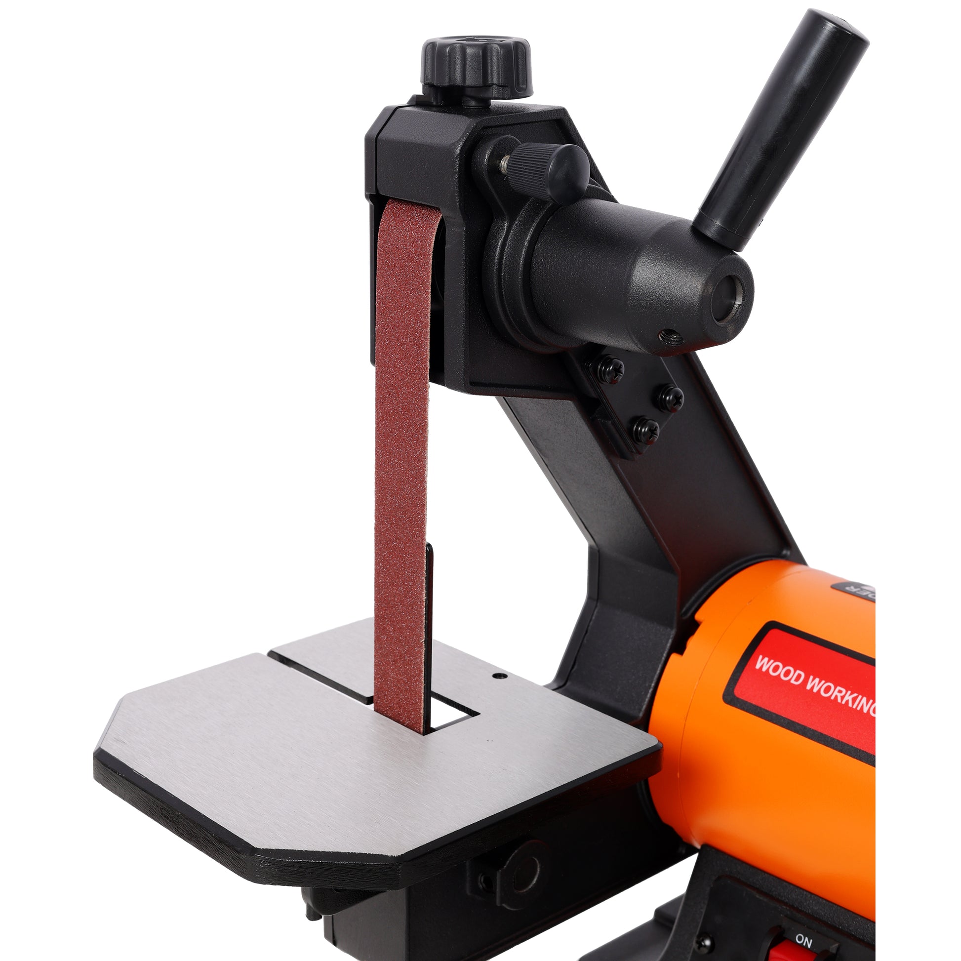 1x30 Inch Bench Belt Sander with 5 Inch Disc with Wrench Storage and Easy Belt Cover Off,Benchtop Belt Disc Sander image 9
