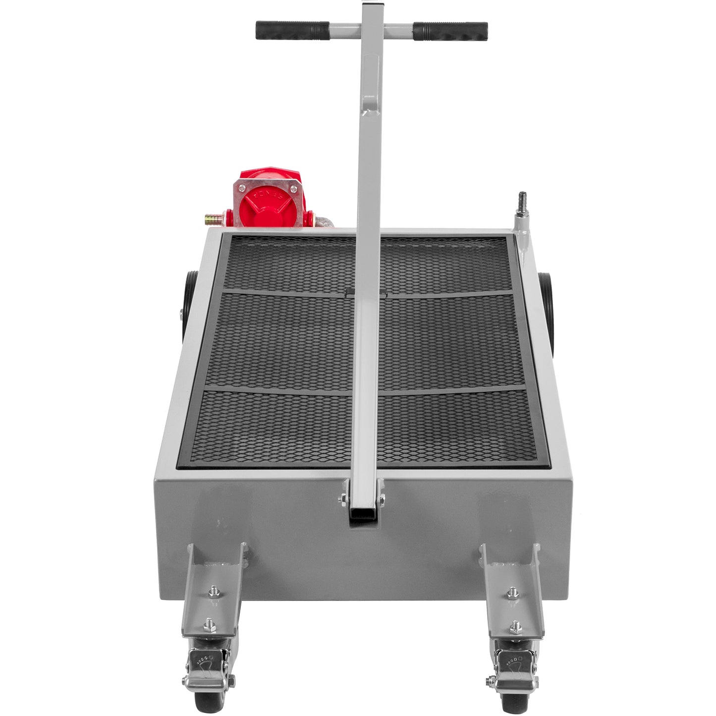 Oil Drain Pan 15 Gallon Oil Drain Tank, 57L Low Profile Oil Drain Pan, Large Capacity Oil Change Pan, Foldable Hand, with Pump, Hose, Swivel Casters Wheels for Car, SUV, Trucks Oil Draining image 1