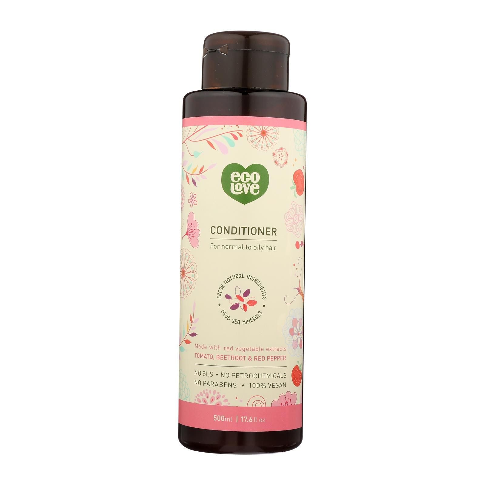 Ecolove Conditioner - Red Vegetables Conditioner For Normal To Oily Hair - Case Of 1 - 17.6 Fl Oz. image 1