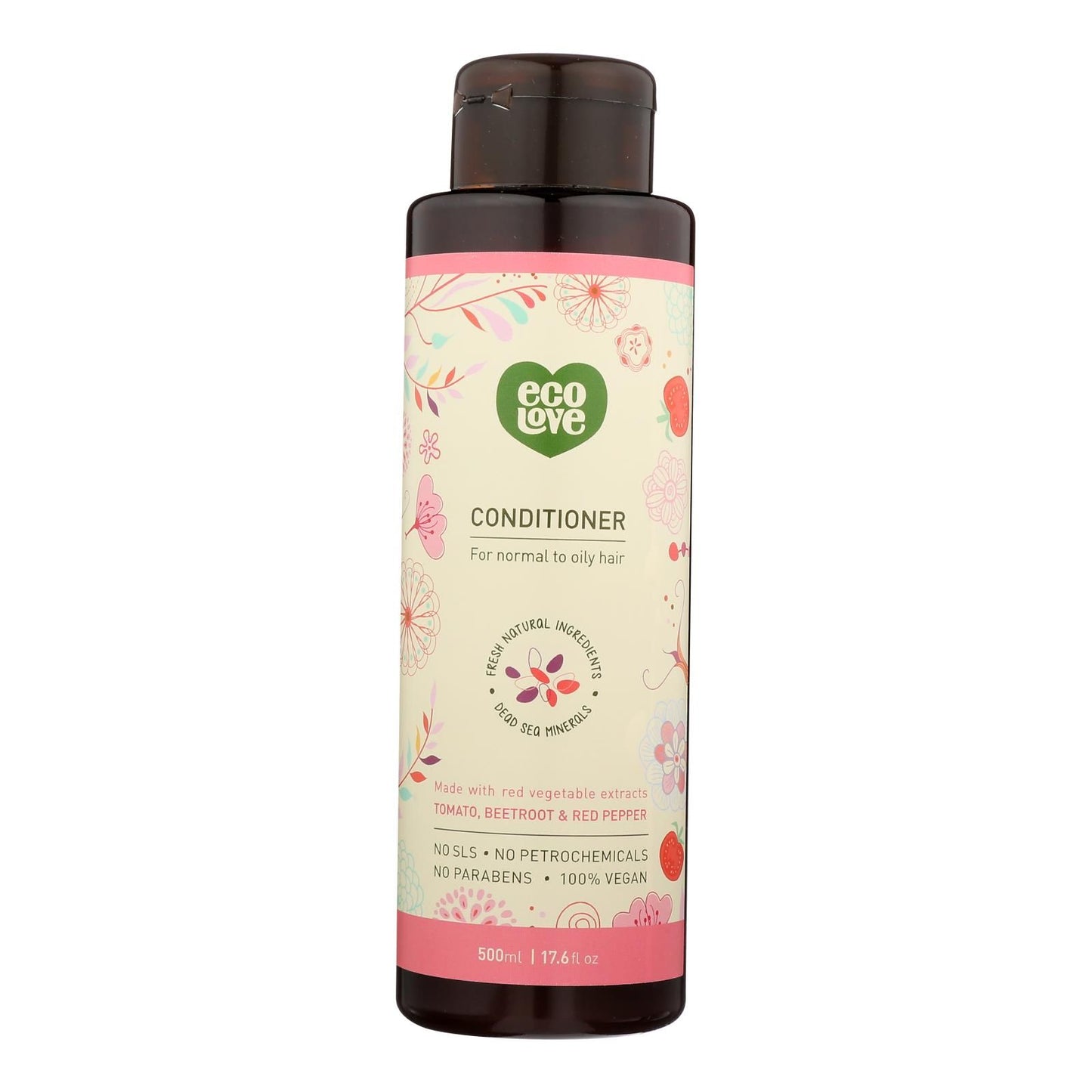 Ecolove Conditioner - Red Vegetables Conditioner For Normal To Oily Hair - Case Of 1 - 17.6 Fl Oz. image 2