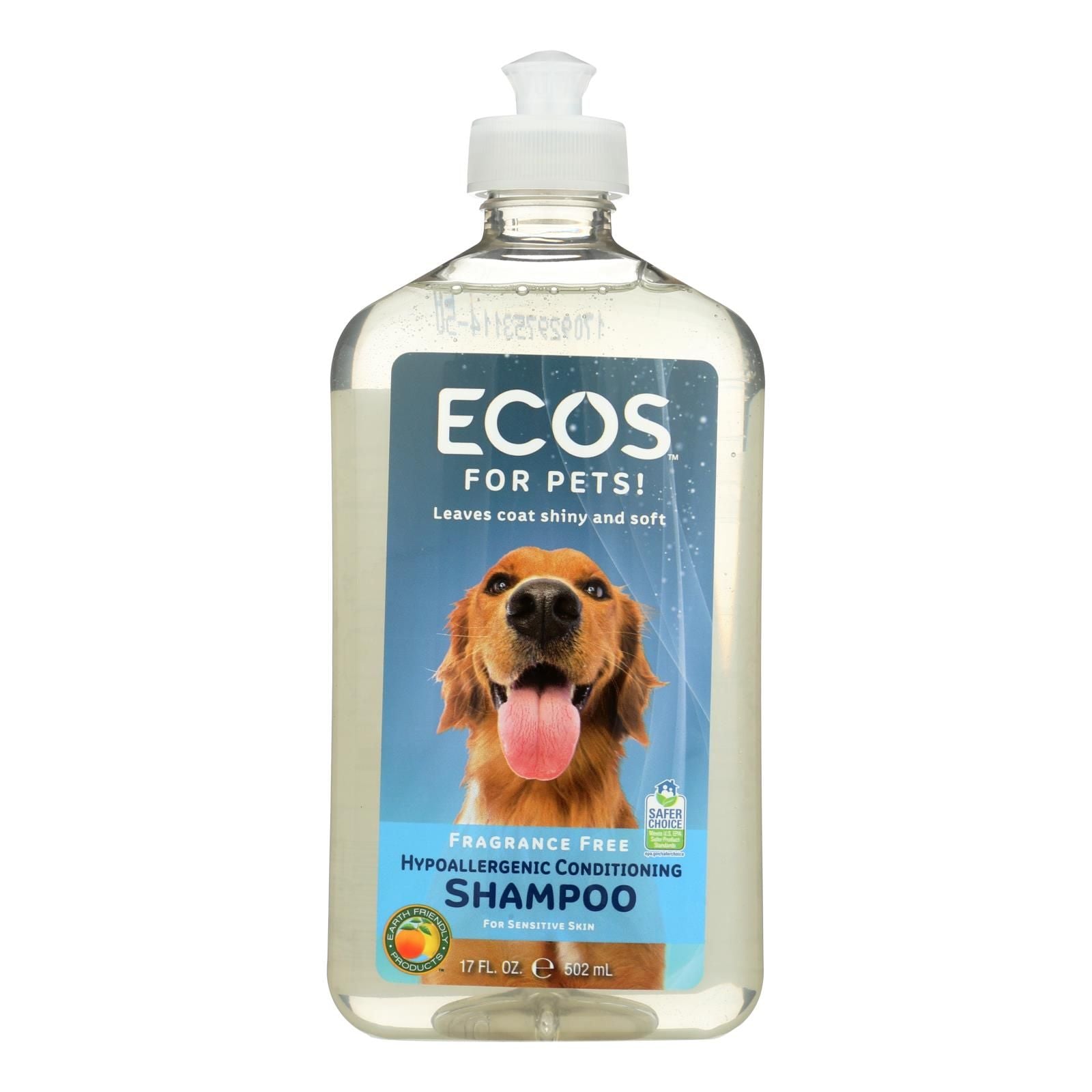 Ecos - Hypoallergenic Conditioning Pet Shampoo - Fragrance Free - 17 Fl Oz. image 1
