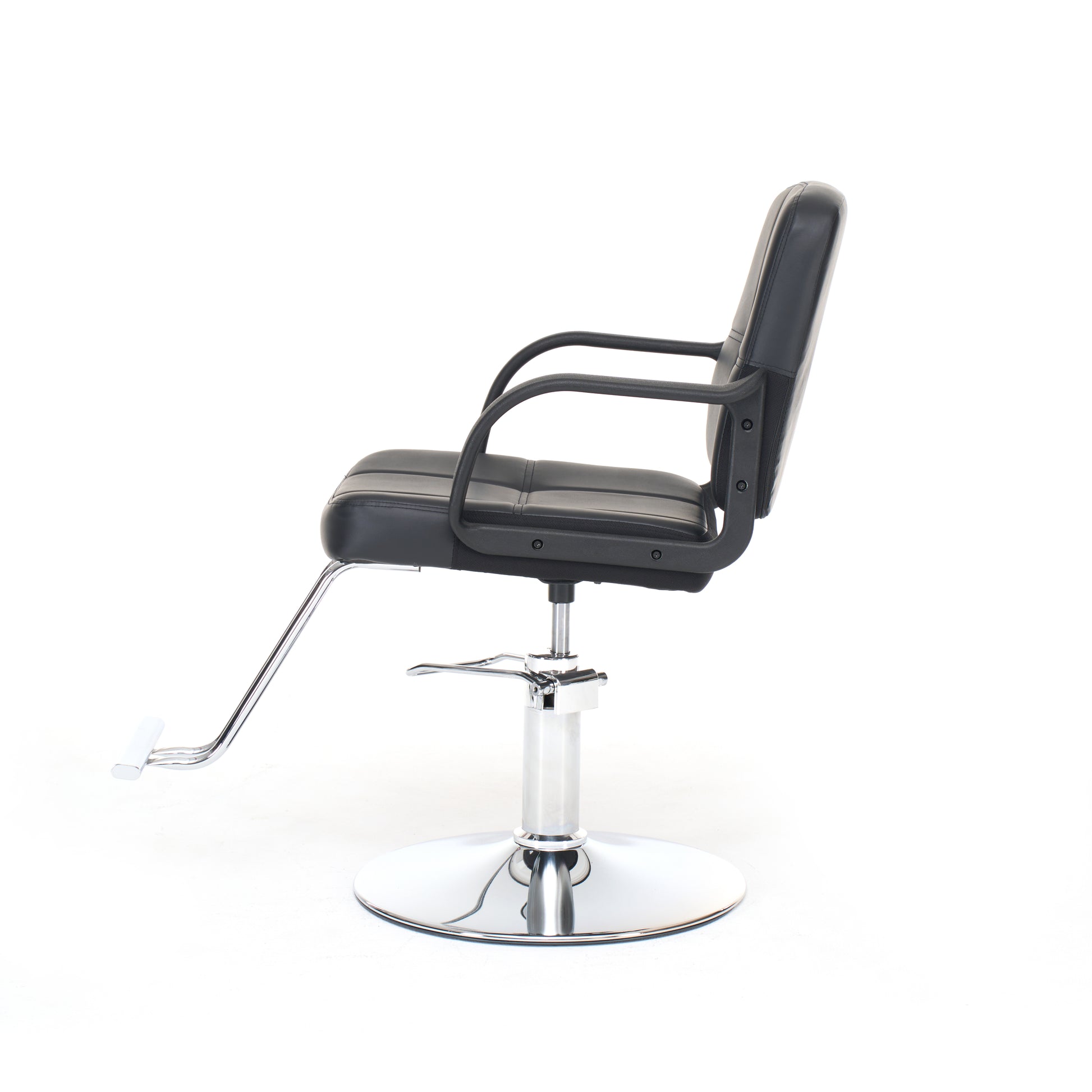 Barber Chair for Hair Stylist- 360° Swivel, Adjustable Height, Capacity 350 LBS with Heavy Duty Hydraulic Pump,BLACK image 12