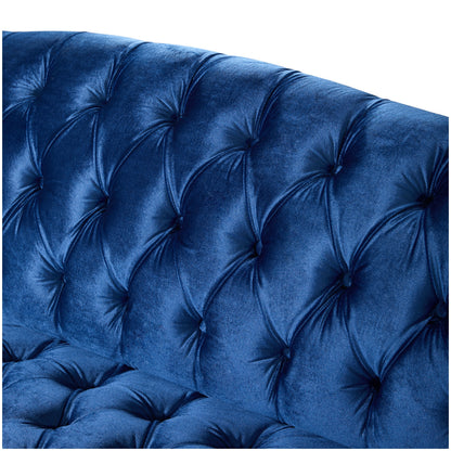 Comfy 3-Seat Sofa with Curved Wooden Legs, Perfect for Living Room and Study image 8