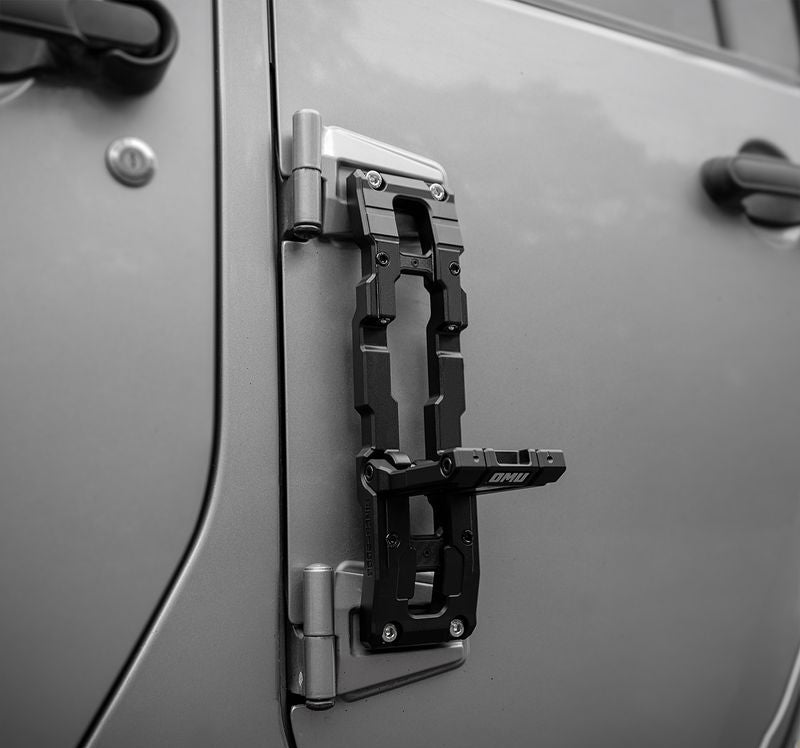 OMU Genesis Series Door Hinge Step Aluminum Door Hinge Step Folding Foot Pedal Side Ladder Compatible with 2007-2017 Jeep Wrangler JK,2018-2026 Jeep Wrangler JL & 2020-2026 Jeep Gladiator image 10