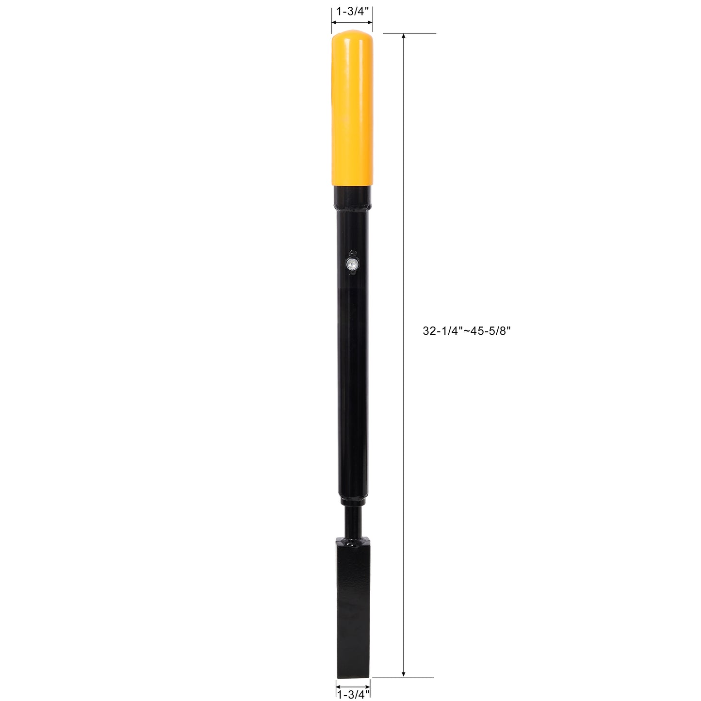Manual Log Splitter Slide Hammer Log Splitter, Heavy Duty Hand Operated Wood Splitter, Black with Yellow Handle image 11