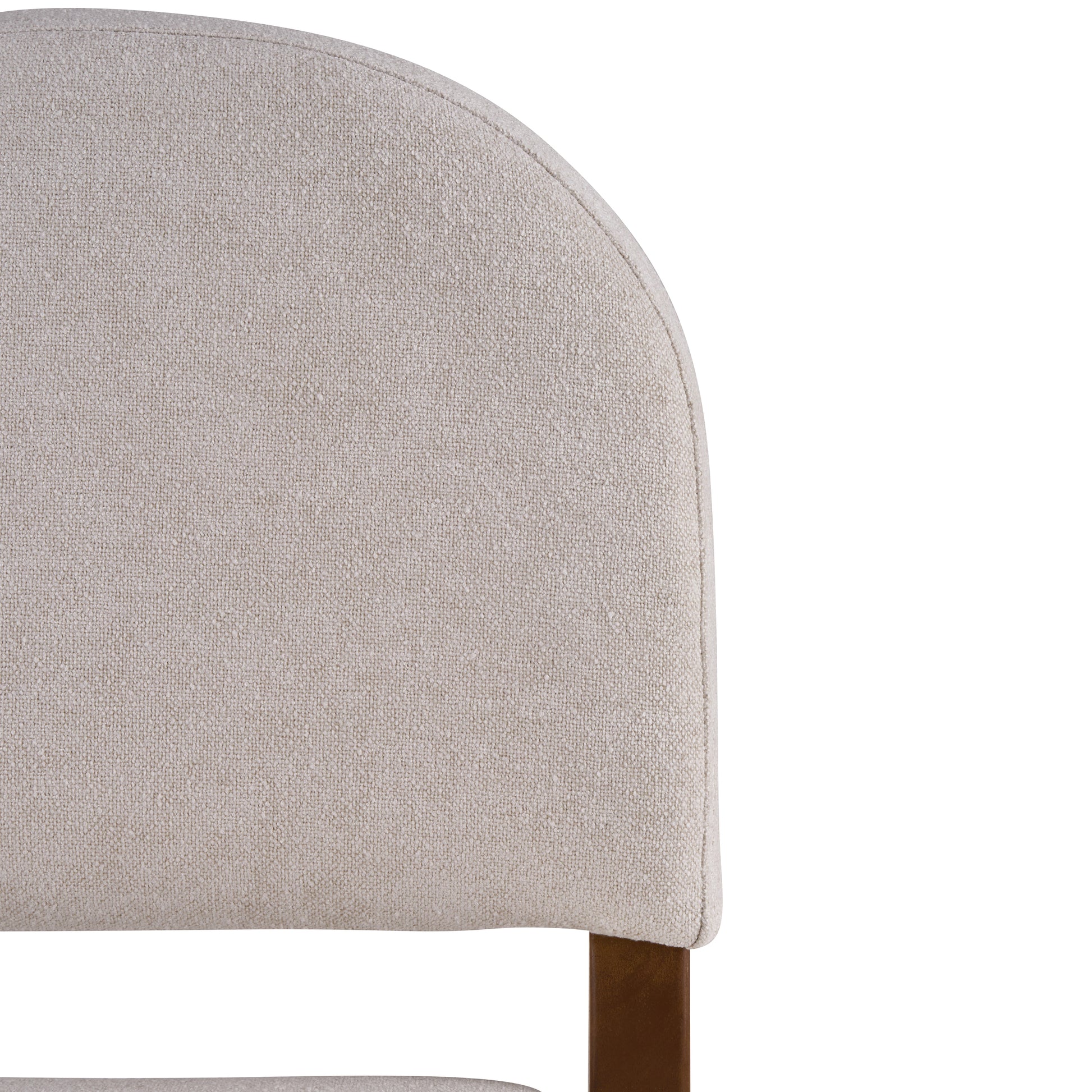 26'' Seat Height Light Gray Fabric & Walnut Rubberwood Bar Stool, Adjustable Floor Leveler, Spacious Seat for Kitchen Island(Light gray,set of 2) image 11