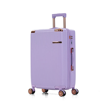 4-piece hard luggage, 360 ° dual rotating four-wheel luggage, password lock, lightweight universal wheel luggage, portable luggage. image 3